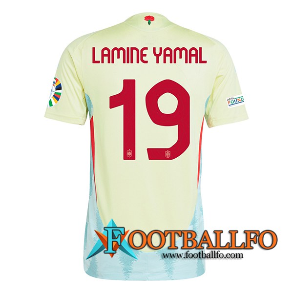 Camisetas De Futbol España (LAMINE YAMAL #19) UEFA Euro 2024 Segunda