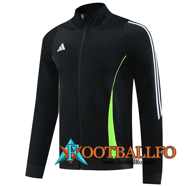 Chaquetas Futbol Adidas Negro/Blanco/Verde 2024/2025
