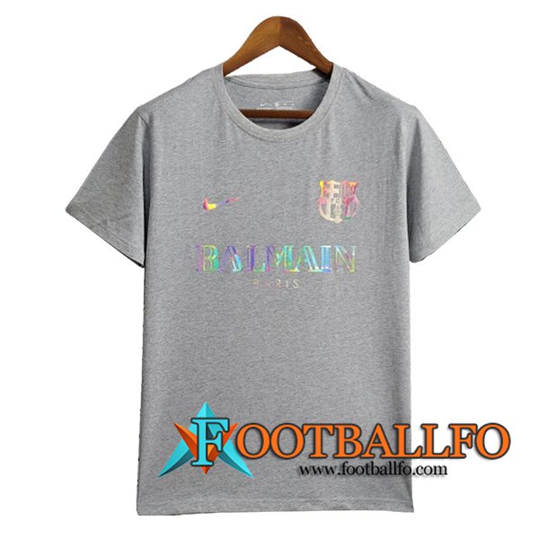 Camisetas De Futbol FC Barcelona Casual Gris 2024/2025