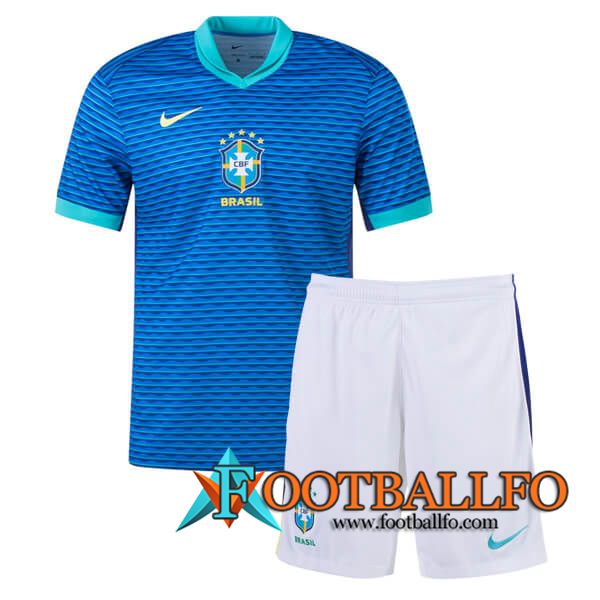 Camisetas De Futbol Brasil Ninos Segunda 2024/2025