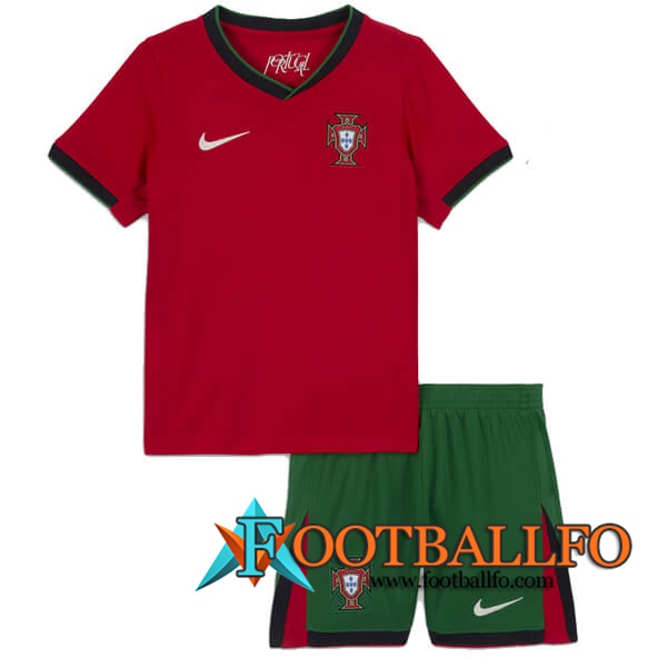 Nueva Camisetas De Futbol Portugal Ninos Primera 2024/2025