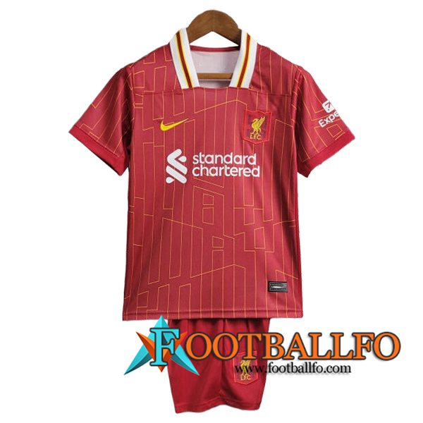 Camisetas De Futbol FC Liverpool Ninos Primera 2024/2025