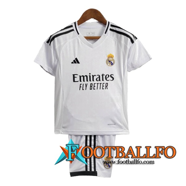 Camisetas De Futbol Real Madrid Ninos Primera 2024/2025