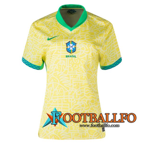 Camisetas De Futbol Brasil Mujer Primera 2024/2025