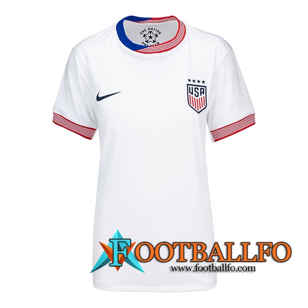 Camisetas De Futbol Estados Unidos Mujer Primera 2024/2025