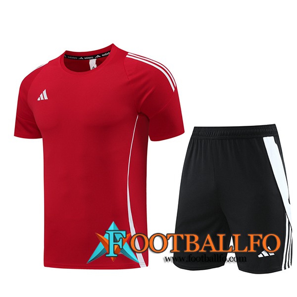 Camiseta Entrenamiento + Cortos Adidas Rojo 2024/2025