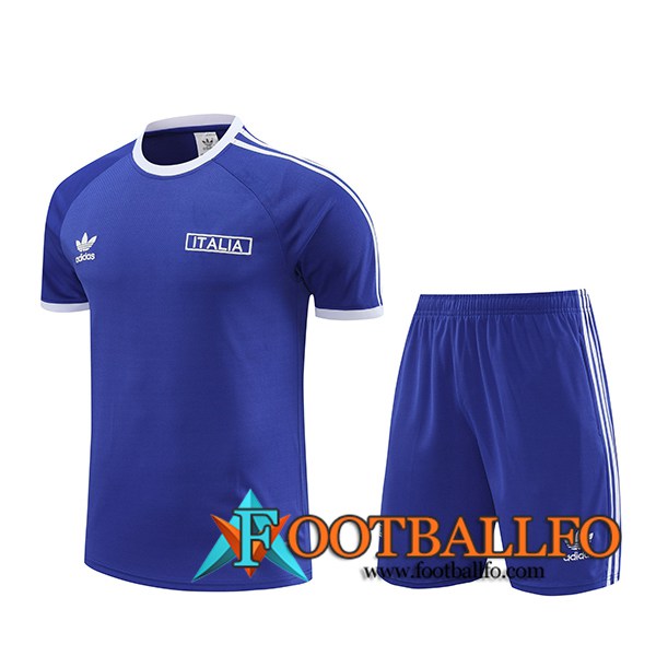 Camiseta Entrenamiento + Cortos Italia Violeta/Blanco 2024/2025