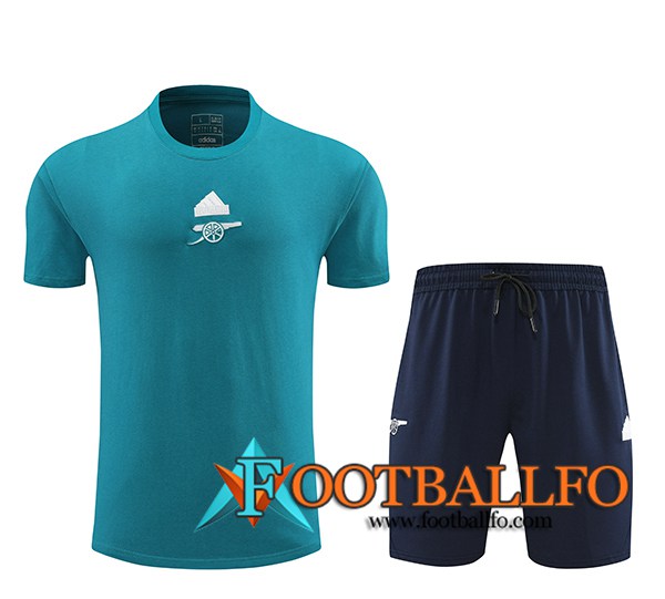 Camiseta Entrenamiento + Cortos Arsenal Azul 2024/2025