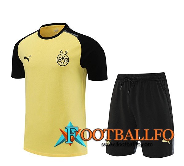 Camiseta Entrenamiento + Cortos Dortmund Amarillo/Negro 2024/2025