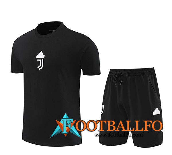 Camiseta Entrenamiento + Cortos Juventus Negro 2024/2025