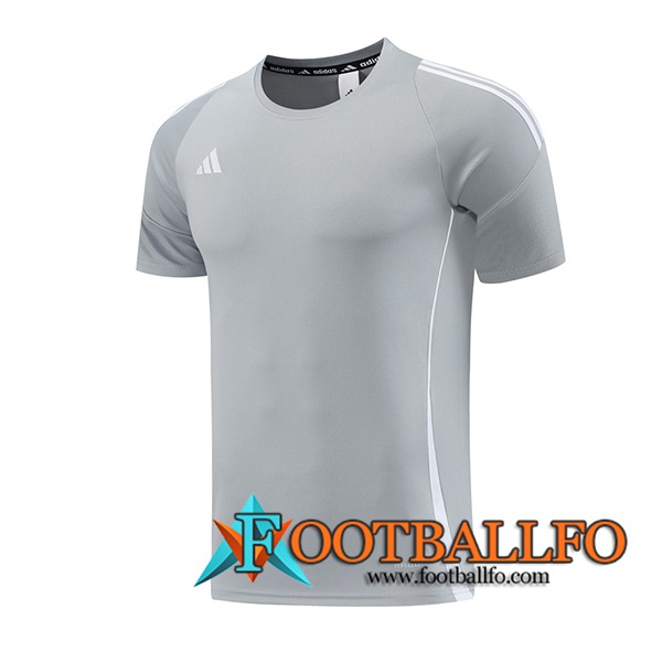Camiseta Entrenamiento Adidas Gris/Blanco 2024/2025
