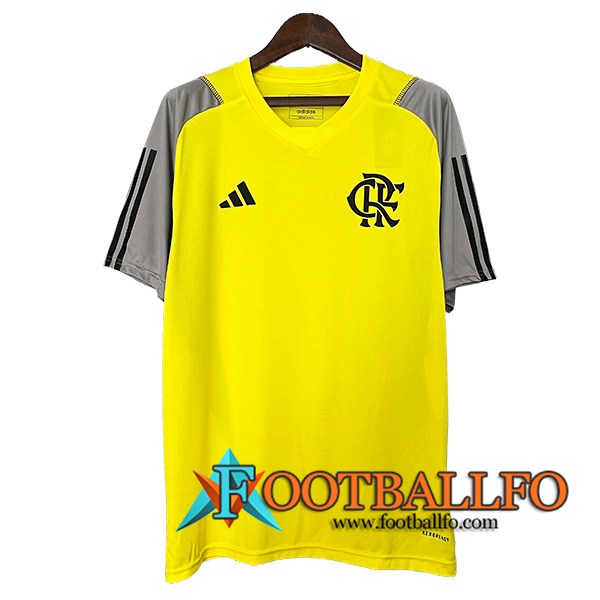Camiseta Entrenamiento Flamengo Amarillo/Gris/Negro 2024/2025