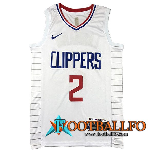 Camisetas De Futbol Los Angeles Clippers (LEONARD #2) 2024/25 Blanco -02