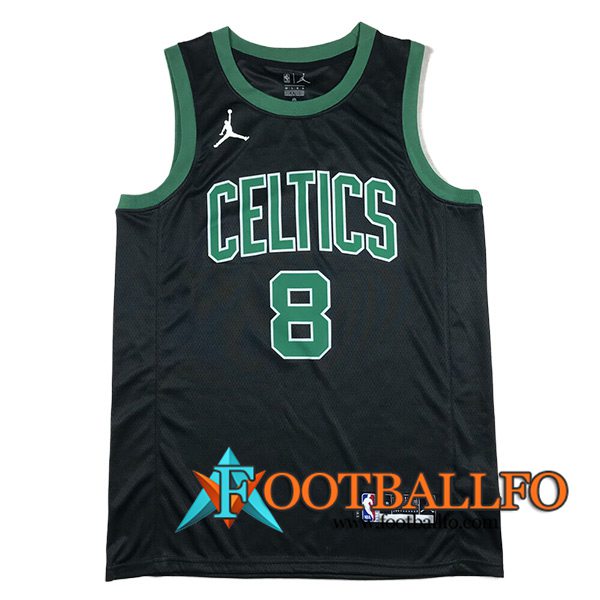 Camisetas De Futbol Boston Celtics (PORZINGIS #8) 2024/25 Negro/Verde