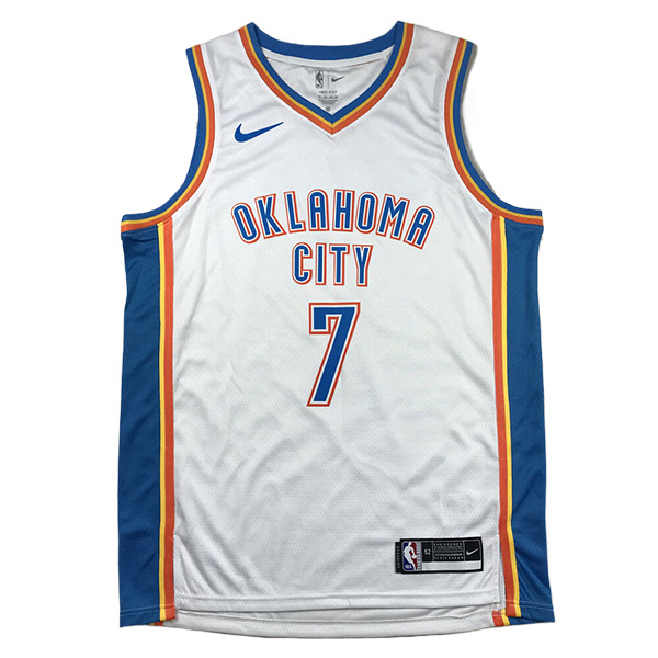 Camisetas De Futbol Oklahoma City Thunder (HOLMGREN #7) 2024/25 Blanco/Azul