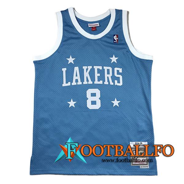 Camisetas De Futbol Los Angeles Lakers (BRYANT #8) 2024/25 Azul/Blanco