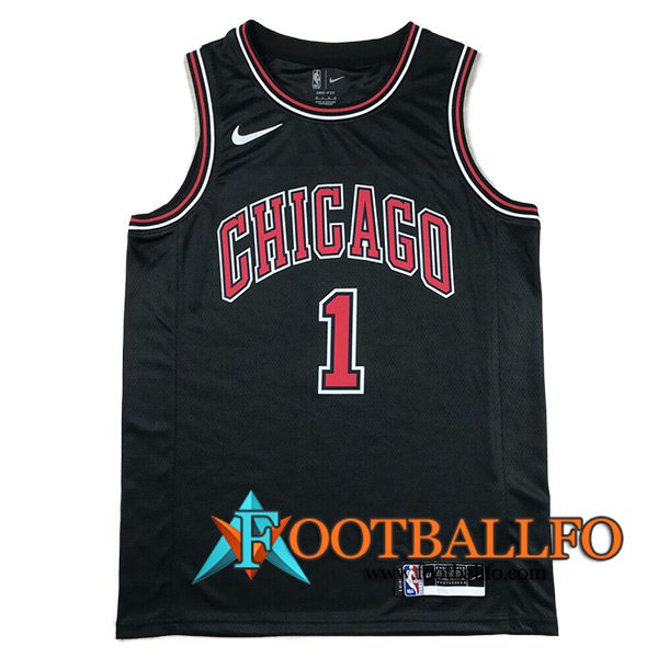 Camisetas De Futbol Chicago Bulls (Rosa #1) 2024/25 Negro/Rojo -02
