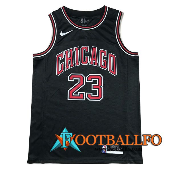 Camisetas De Futbol Chicago Bulls (JORDAN #23) 2024/25 Negro/Rojo -02