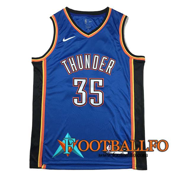Camisetas De Futbol Oklahoma City Thunder (DURANT #35) 2024/25 Azul/Negro