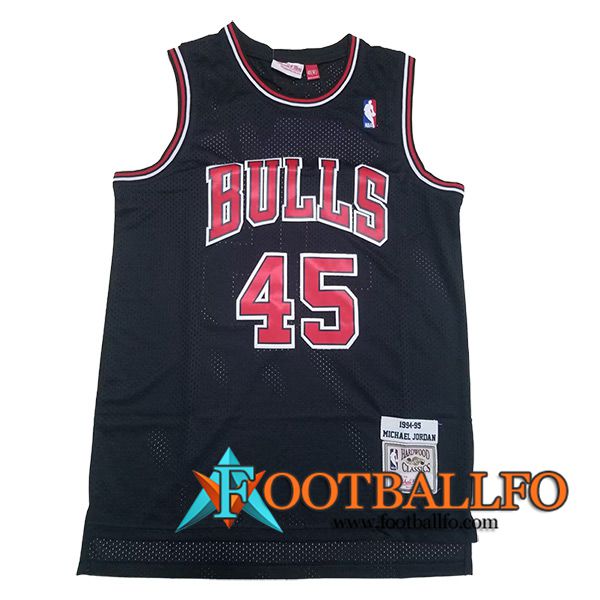 Camisetas De Futbol Chicago Bulls (JORDAN #45) 2024/25 Negro/Rojo
