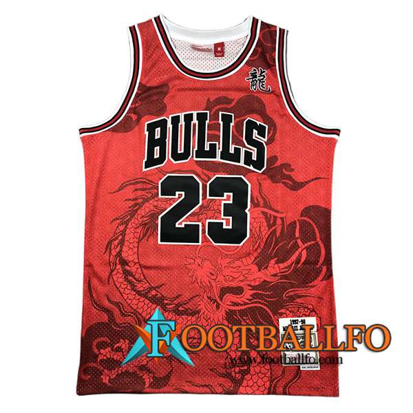 Camisetas De Futbol Chicago Bulls (JORDAN #23) 2024/25 Rojo/Negro
