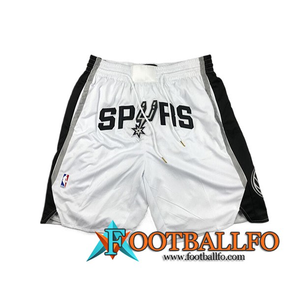 Cortos NBA San Antonio Spurs 2024/25 Blanco/Negro