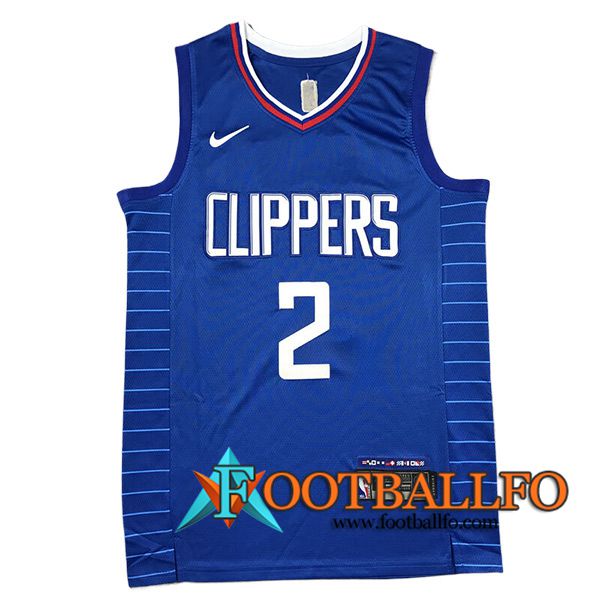 Camisetas De Futbol Los Angeles Clippers (LEONARD #2) 2024/25 Azul/Blanco