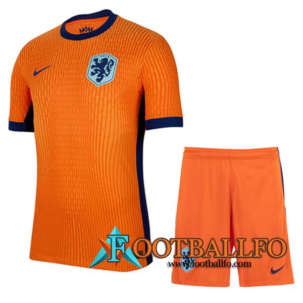 Camisetas Futbol Países Bajos Primera + Cortos 2024/2025