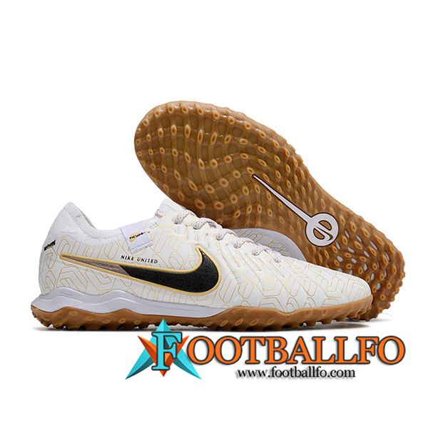 Nike Botas De Fútbol Tiempo Legend X PRO TF Beige/Negro
