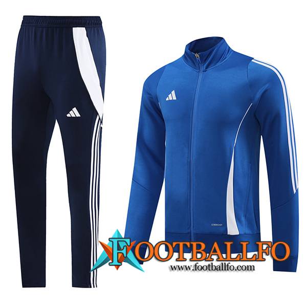Chandal Equipos De Futbol Chaquetas Adidas Azul/Blanco 2024/2025