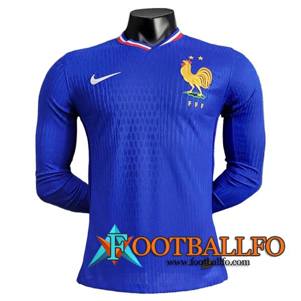 Camisetas De Futbol Francia Manga Largas Primera UEFA Euro 2024