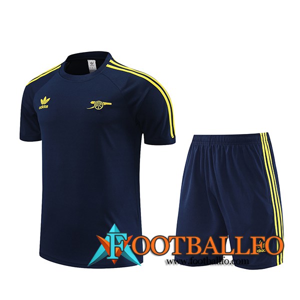 Camiseta Entrenamiento + Cortos Arsenal Azul Oscuro 2024/2025