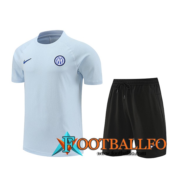 Camiseta Entrenamiento + Cortos Inter Milan Azul 2024/2025