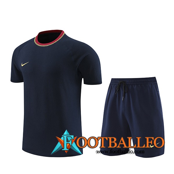 Camiseta Entrenamiento + Cortos Nike Azul Oscuro 2024/2025