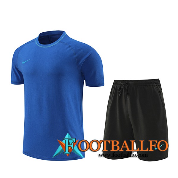 Camiseta Entrenamiento + Cortos Nike Azul 2024/2025