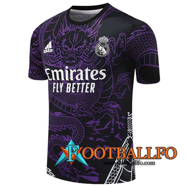 Camiseta Entrenamiento Real Madrid Violeta/Negro 2024/2025