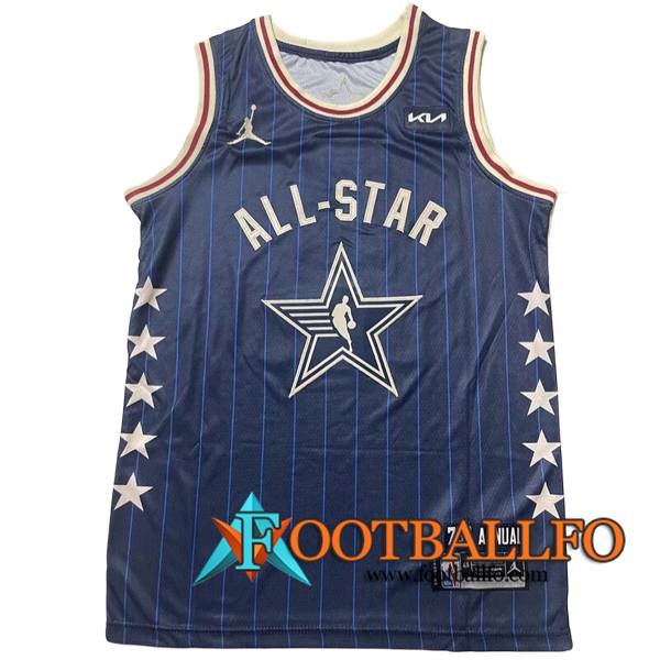 Camisetas De Futbol American All-Star (LILLARD #0) 2024/25 Azul/Blanco -02