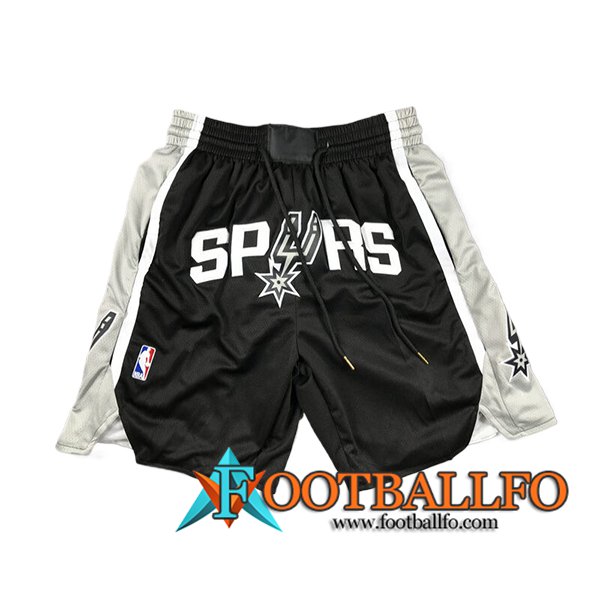 Cortos NBA San Antonio Spurs 2024/25 Negro/Gris/Blanco