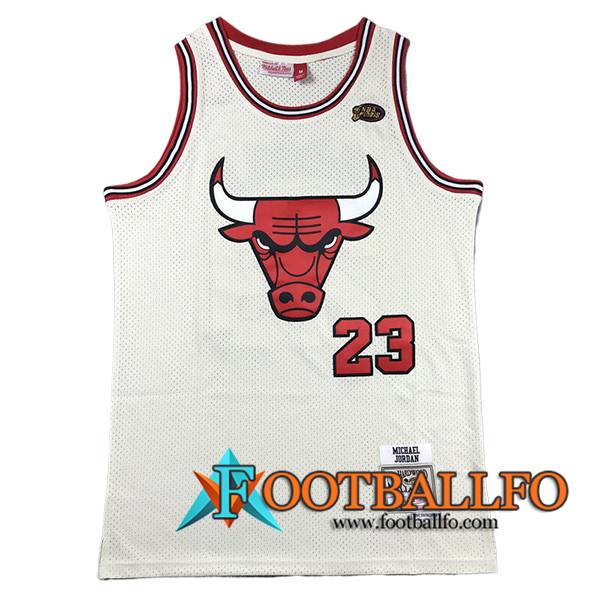 Camisetas De Futbol Chicago Bulls (JORDAN #23) 2024/25 Blanco/Rojo