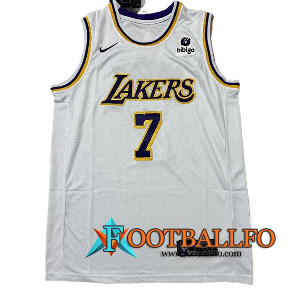 Camisetas De Futbol Los Angeles Lakers (ANTHONY #7) 2024/25 Blanco/Negro
