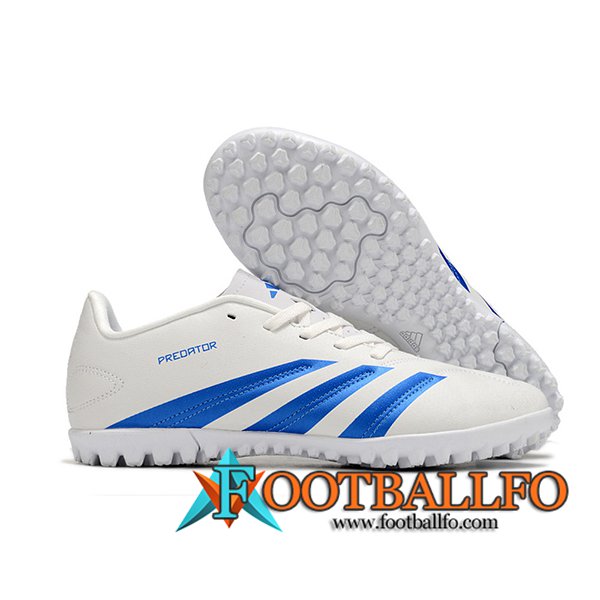 Adidas Botas De Fútbol Predator Club TF Blanco/Azul -02