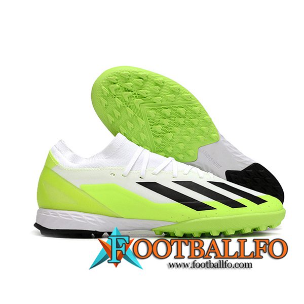 Adidas Botas De Fútbol X CRAZYFAST.3 TF BOOTS Blanco/Negro/Verde