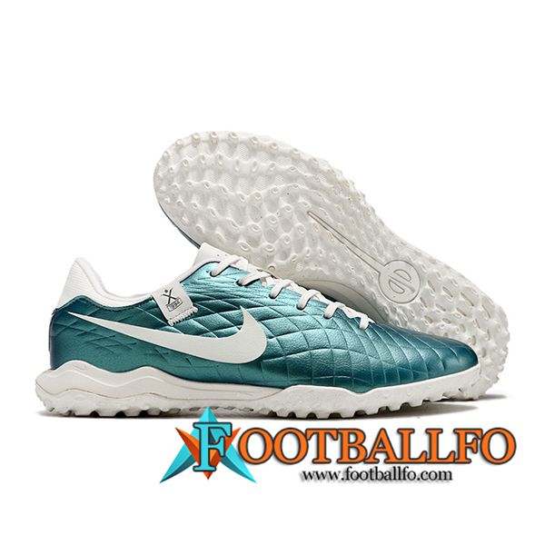 Nike Botas De Fútbol Tiempo Legend X Academy TF Blanco/Verde