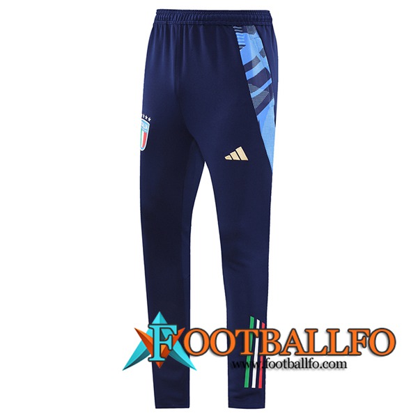 Pantalon Entrenamiento Italia Azul Oscuro 2024/2025 -02