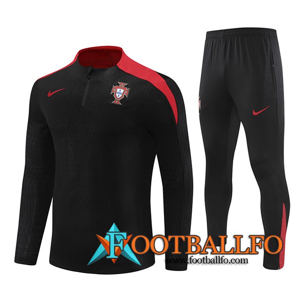 Chandal Equipos De Futbol Portugal Negro/Rojo 2024/2025