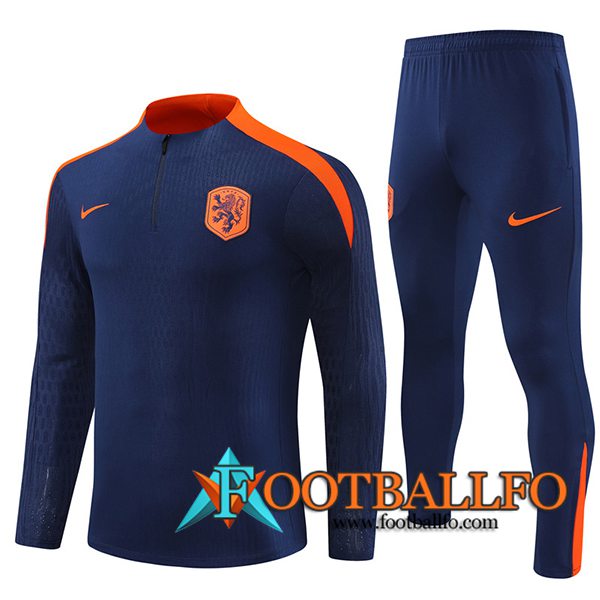 Chandal Equipos De Futbol Países Bajos Azul/Naranja 2024/2025