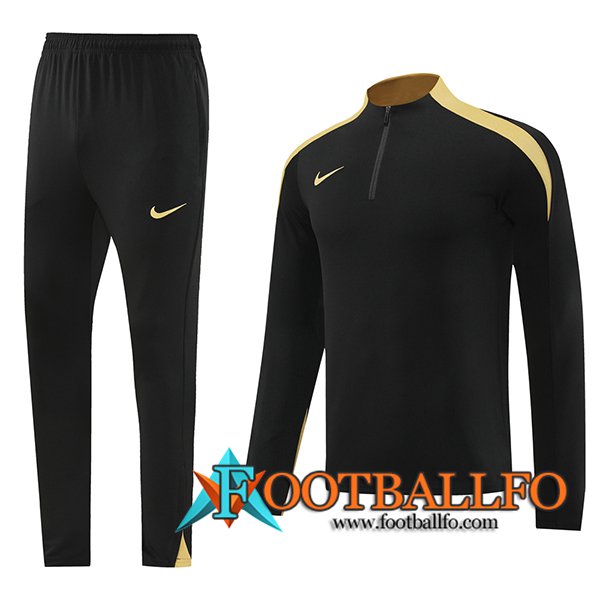 Chandal Equipos De Futbol Nike Negro/Amarillo 2024/2025 -02