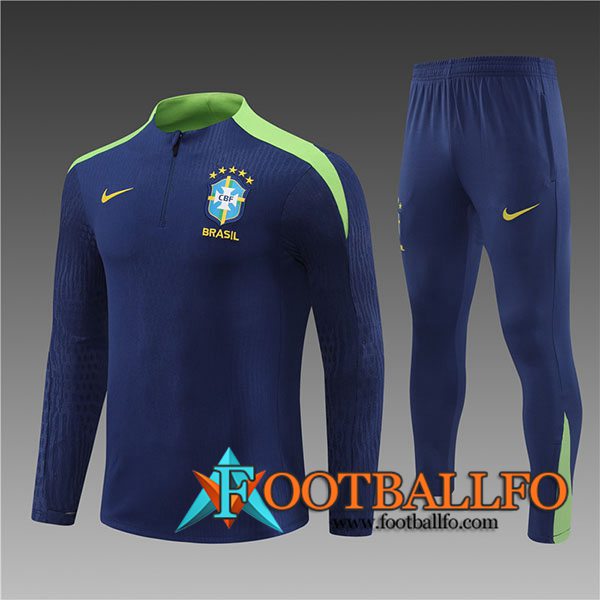 Chandal Equipos De Futbol Brasil Ninos Azul/Verde 2024/2025