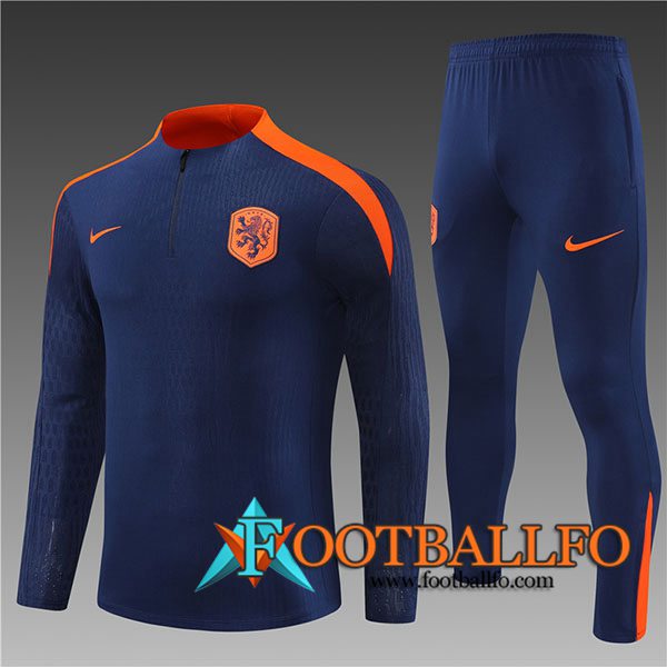 Chandal Equipos De Futbol Países Bajos Ninos Azul/Naranja 2024/2025