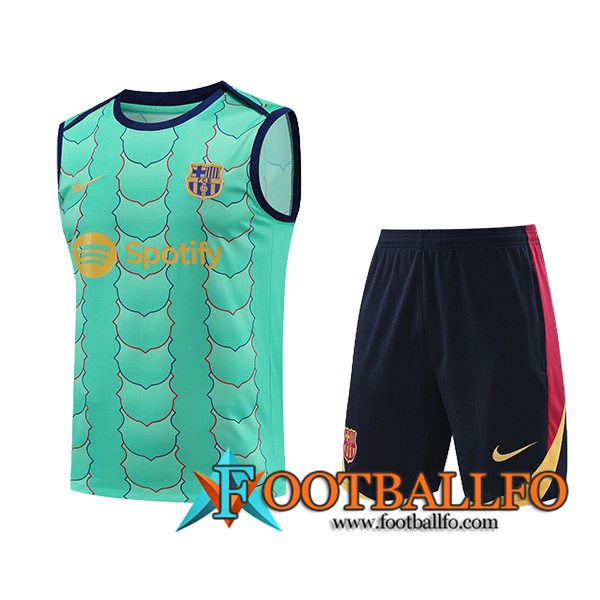 Camiseta Entrenamiento sin mangas FC Barcelona Verde 2024/2025